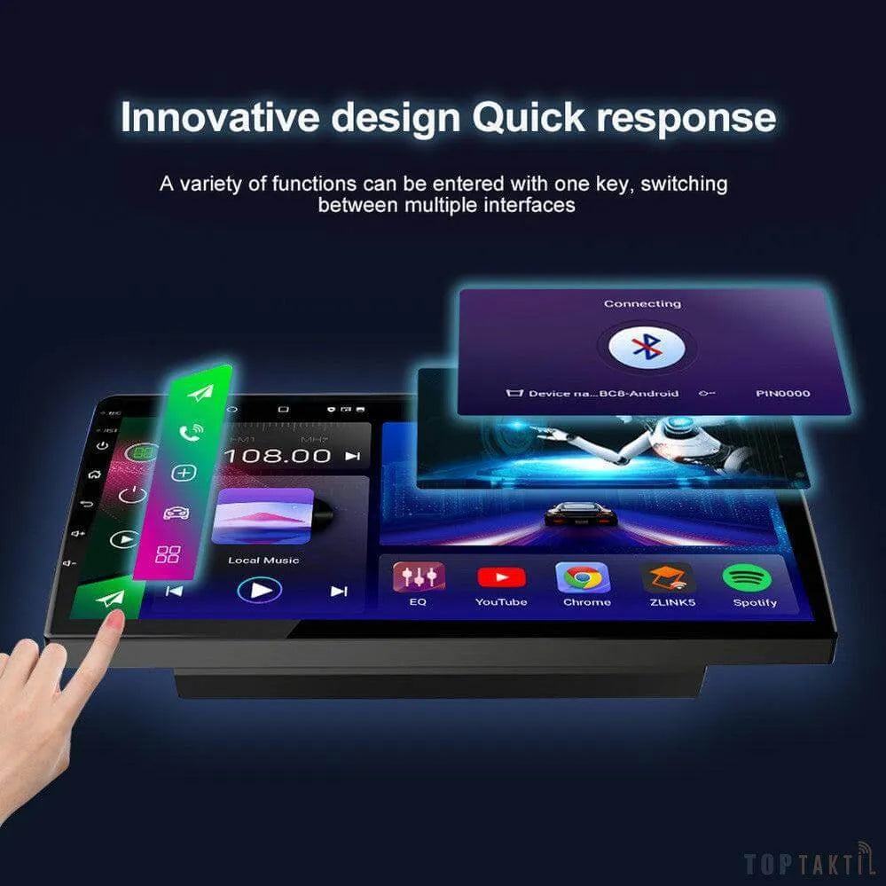 Autoradio Android 14 -4G-64G -Dacia 2021 -Camera Hd 1080P | Écran Tactile | CarPlay | Bluetooth | GPS