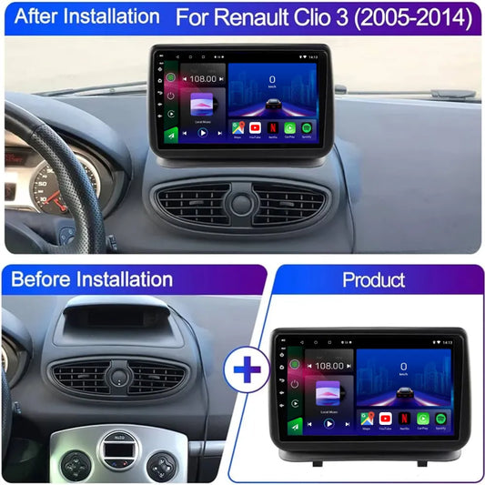 Renault Clio 3 | 2005-2014 | Android 13 Autoradio | Apple CarPlay | Android Auto