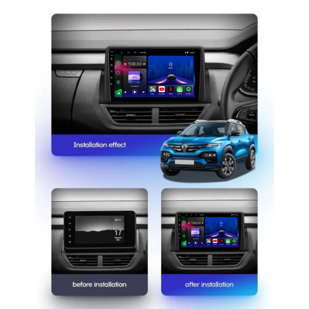 Renault Kiger | 2021-Present | Android 13 Autoradio | Apple CarPlay | Android Auto