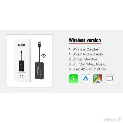 Carplay Pour Autoradio Android Sans Fil | Écran Tactile | Bluetooth | GPS