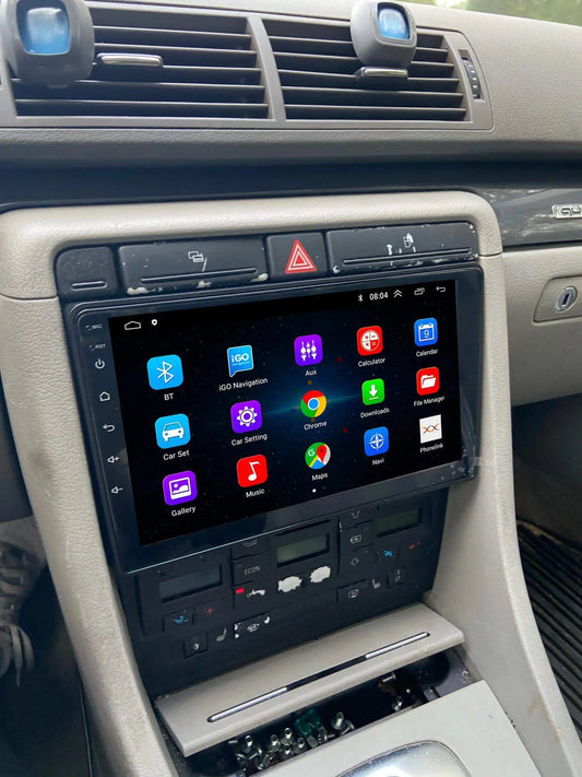Poste Autoradio Android 13 -4G-64G -Audi A4 2002-2008 - Camera Hd 1080P | Android 14 | Écran Tactile | CarPlay | Bluetooth | GPS