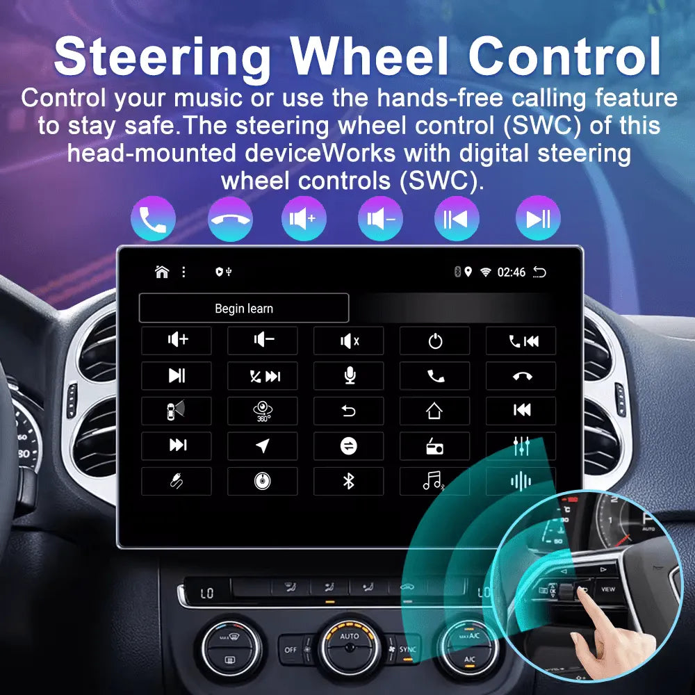Autoradio Jmance Android 13 - Écran Qled 13 Pouces, 6G+128G, Carplay & Android Auto | Android 14 | Écran Tactile | Bluetooth | GPS