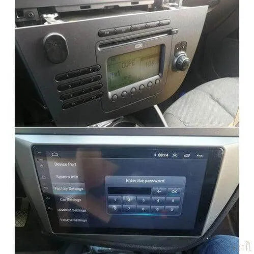 Poste Android 13//4G-64// Seat Leon 2005-2012/Carplay-Android Auto | Autoradio | Android 14 | Écran Tactile | Bluetooth | GPS