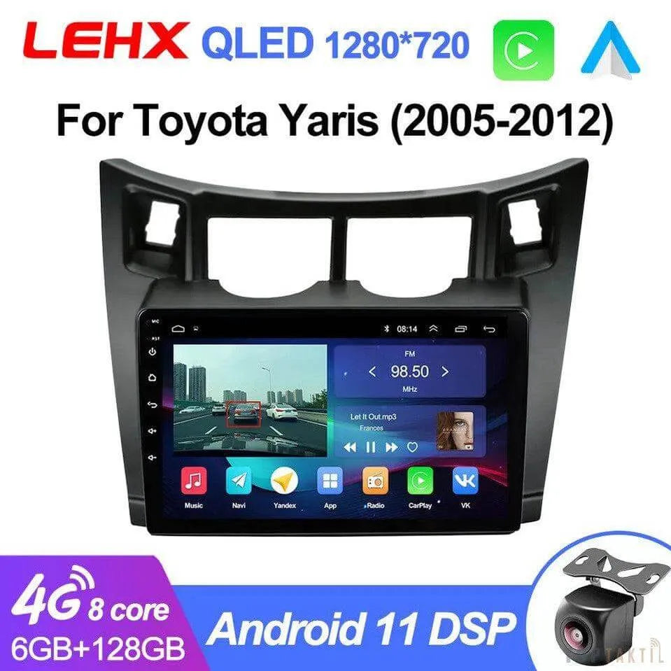 Poste Android 13 Toyota Yaris 2005-2012 //4G-64// | Autoradio | Android 14 | Écran Tactile | CarPlay | Bluetooth | GPS