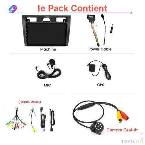 Poste Android13//4G-64// Ford Fiesta Mk5 2002-2008 | Autoradio | Android 14 | Écran Tactile | CarPlay | Bluetooth | GPS