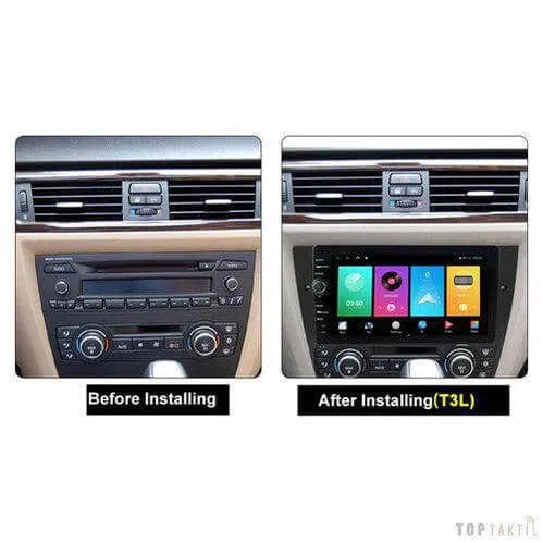 Poste Android13//4G-64//Bmw Série 3: E90,E91,318I,320I // 2005-2013 | Autoradio | Android 14 | Écran Tactile | CarPlay | Bluetooth | GPS