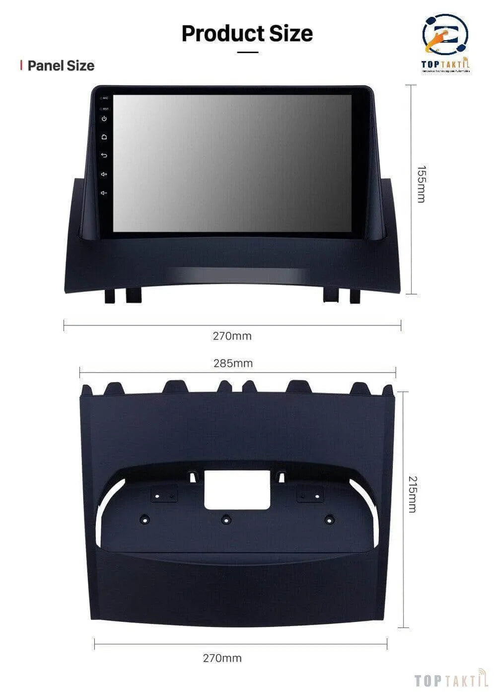 Poste Autoradio Android 13//4G-64G-Renault Megane-2 2003-2009 | Android 14 | Écran Tactile | CarPlay | Bluetooth | GPS
