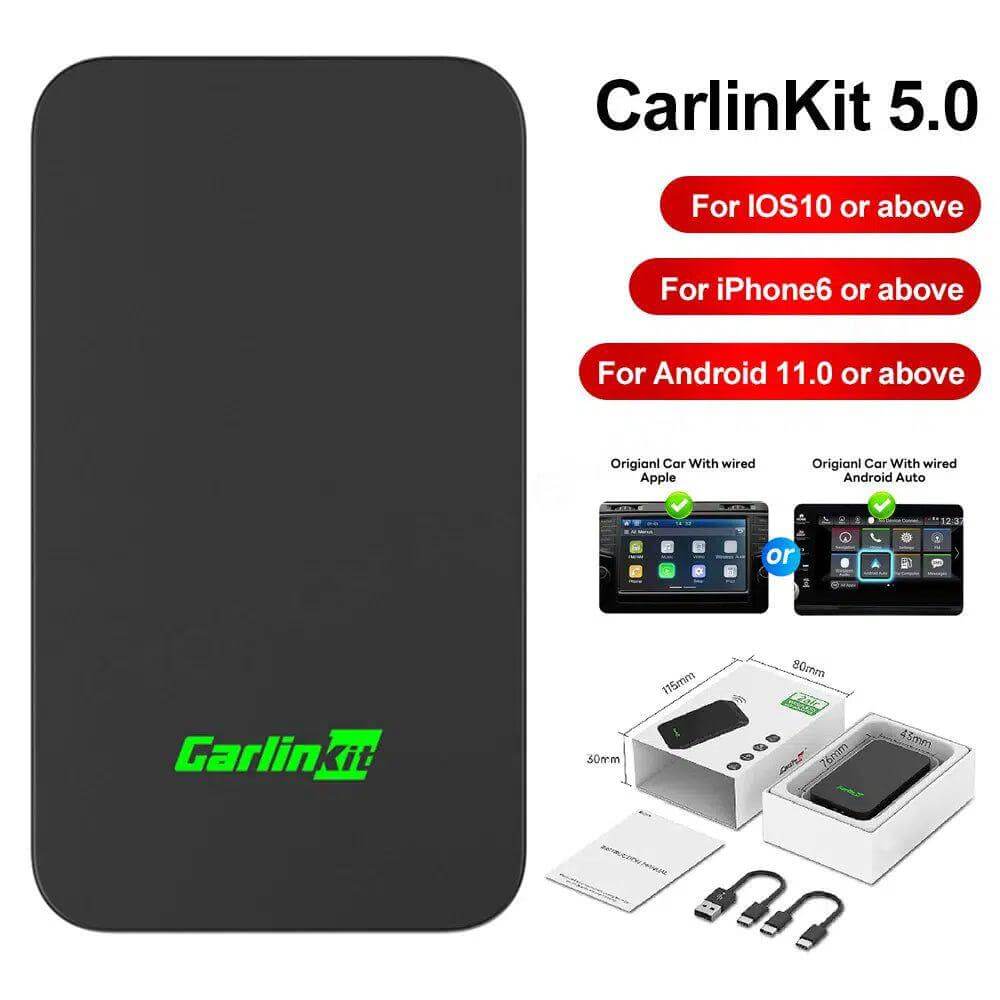 Carlinkit USB sans fil Apple CarPlay Dongle et Android Auto pour modifier  les Services de voiture Android, ✓ Meilleur prix au Maroc