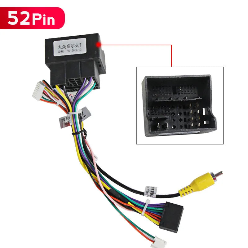 Kit De Harnais De Câblage Autoradio Android - Volkswagen Golf, Passat, Skoda Superb, Et Plus Encore" | Android 14 | Écran Tactile | CarPlay | Bluetooth | GPS