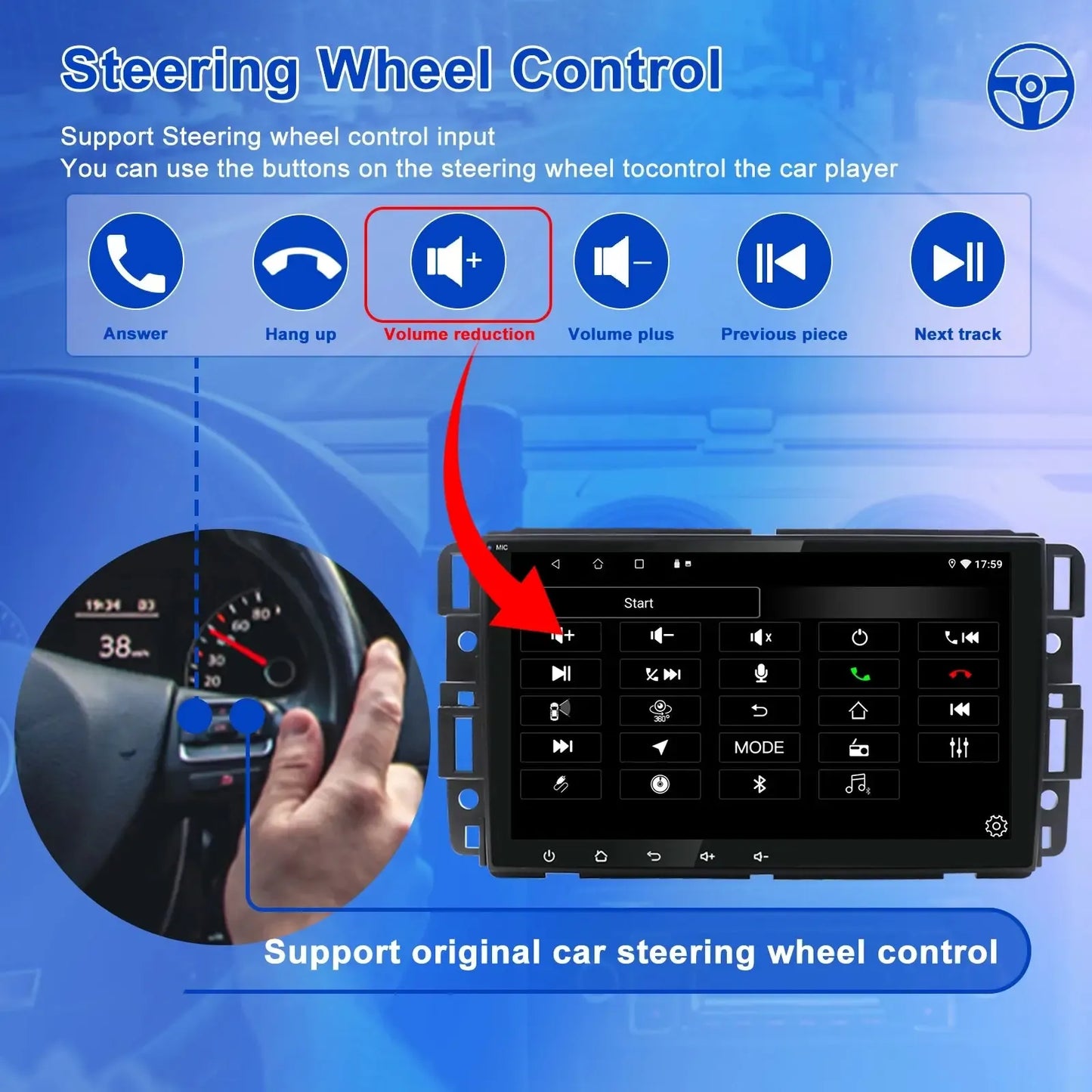 Poste Android13//4G-64//Chevrolet Captiva Aveo Lova Gentra Epica | Autoradio | Android 14 | Écran Tactile | CarPlay | Bluetooth | GPS