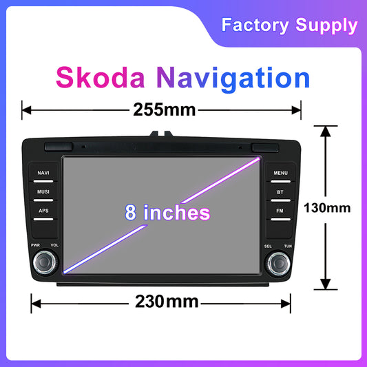 Autoradio Android 8" Spécial Skoda 4 Go RAM + 64 Go ROM