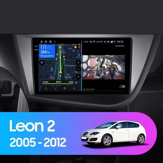 Poste Android 13//4G-64// Seat Leon 2005-2012/Camera Hd 1080 P | Autoradio | Android 14 | Écran Tactile | CarPlay | Bluetooth | GPS