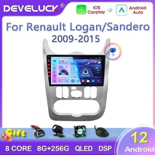 Poste Android 13//4G-64//Dacia Logan-Duster-Sandero/Carplay-Android Auto | Autoradio | Android 14 | Écran Tactile | Bluetooth | GPS
