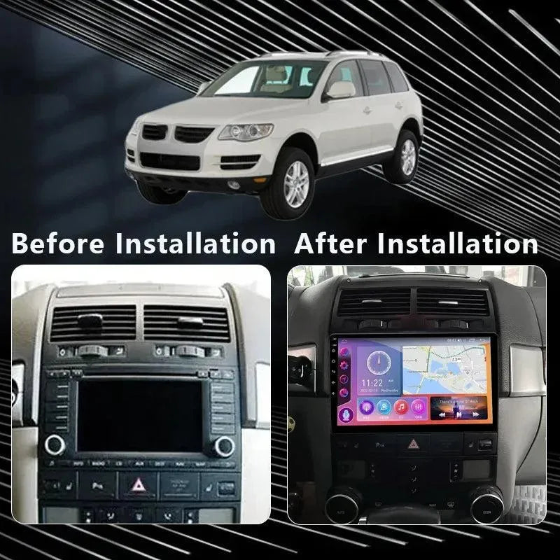 Poste Android13//4G-64//Vw Touareg 2002-2010 | Autoradio | Android 14 | Écran Tactile | CarPlay | Bluetooth | GPS