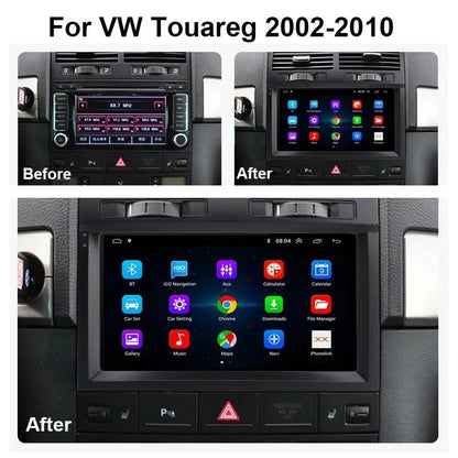 Poste Android13//4G-64//Vw Touareg 2002-2010 | Autoradio | Android 14 | Écran Tactile | CarPlay | Bluetooth | GPS
