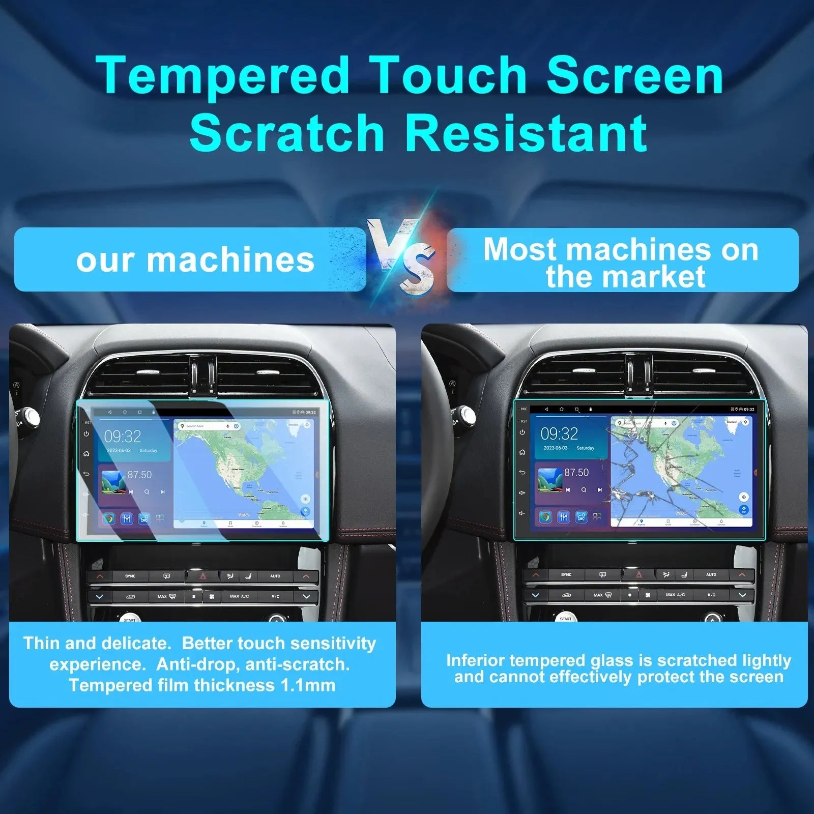 Poste Radio Android 4G-64 Taille 7 Pouces | Autoradio | Android 14 | Écran Tactile | CarPlay | Bluetooth | GPS