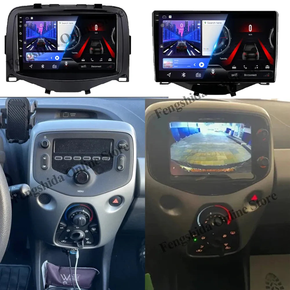 Citroën C1 - Peugeot 107 - Toyota Ego -4G_64 - Camera Hd 1080P | Autoradio | Android 14 | Écran Tactile | CarPlay | Bluetooth | GPS