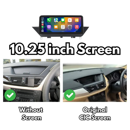 BMW X1 2009-2015 Android 13  CarPlay & Android Auto Autoradio 10.25pouces 12.3pouces