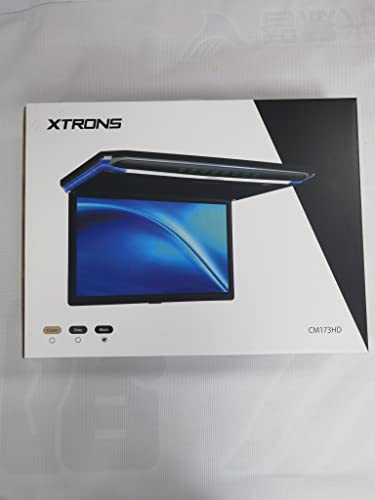 Écran TFT 17.3" Full HD 1080P – Lecteur de Toit Voiture avec Casque IR Noir