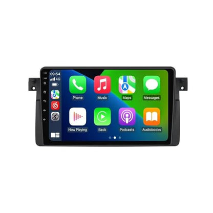 Autoradio BMW Série 3 E46 M3 1998-2006  GPS à écran tactile IPS 9", 2 + 32 Go, Car-Play, Android Auto, SWC, vue arrière, kit radio de tableau de bord