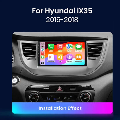 Poste Autoradio Android 13 Hyundai Tucson Ix35 2016+//4G-64G | Android 14 | Écran Tactile | CarPlay | Bluetooth | GPS