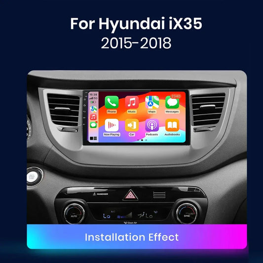 Poste Autoradio Android 13 Hyundai Tucson Ix35 2016+//4G-64G | Android 14 | Écran Tactile | CarPlay | Bluetooth | GPS