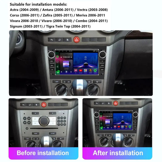Autoradio Android 13//4G-64G-Opel Combo Tour 2011-2018/Carplay-Auto | Android 14 | Écran Tactile | Bluetooth | GPS