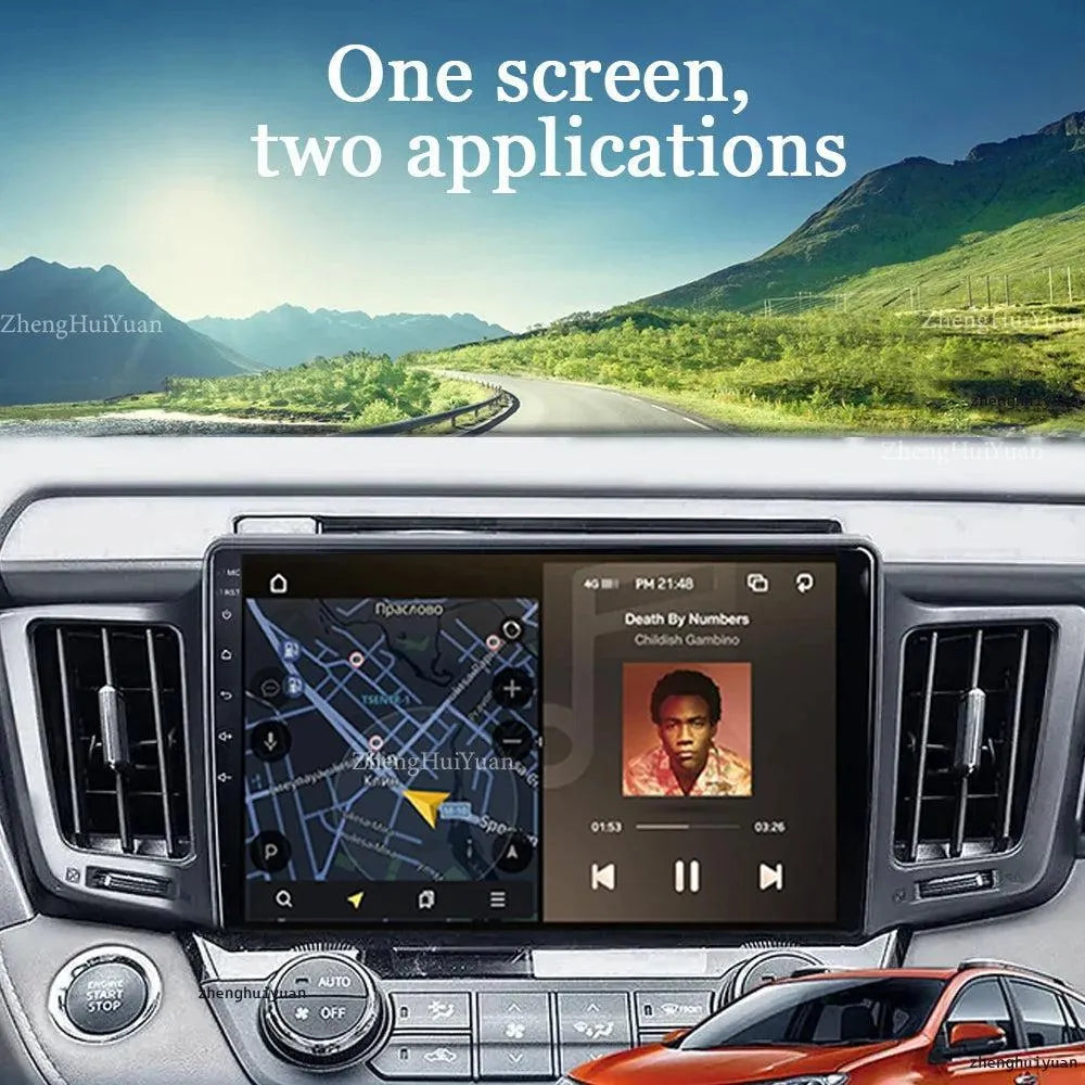 Poste Android13//4G-64//Toyota Rav4 2012-2018 | Autoradio | Android 14 | Écran Tactile | CarPlay | Bluetooth | GPS