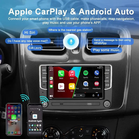Poste Android 13//4G-64//Golf5,Golf6, Passat, Tiguan, Touran, Polo | Autoradio | Android 14 | Écran Tactile | CarPlay | Bluetooth | GPS