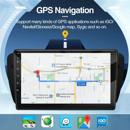 Poste Android 14//4G-64// Seat Ibiza 2009-2013/Camera Hd 1080P | Autoradio | Écran Tactile | CarPlay | Bluetooth | GPS