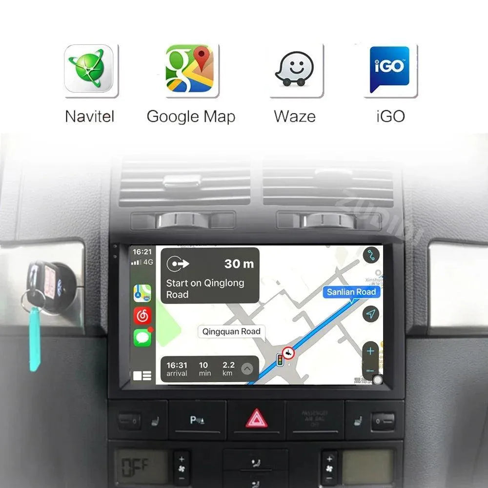 Poste Android13//4G-64//Vw Touareg 2002-2010 | Autoradio | Android 14 | Écran Tactile | CarPlay | Bluetooth | GPS