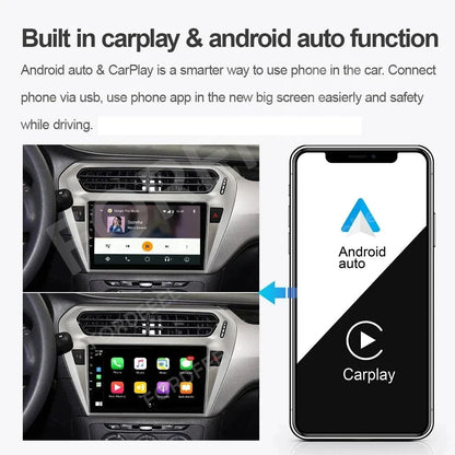 Poste Android 13//4G-64-Peugeot 301/Citroën Elysée 2013-2016 | Autoradio | Android 14 | Écran Tactile | CarPlay | Bluetooth | GPS