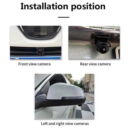 Autoradio 4*Camera Panoramique // Système 360//8G-128 Carplay | Android 14 | Écran Tactile | Bluetooth | GPS