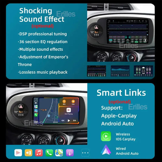 Autoradio Mazda Tribute 2006-2008 -4G_64 - Android 14 - Camera Hd 1080P | Écran Tactile | CarPlay | Bluetooth | GPS