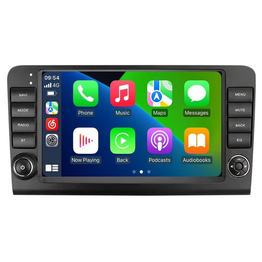 Autoradio Android 13 pour Mercedes Benz ML W164 GL X164 : 9" IPS Touch, 4+32 Go, 8 cœurs, CarPlay/Android Auto intégré, GPS, FM/AM, DSP, SWC