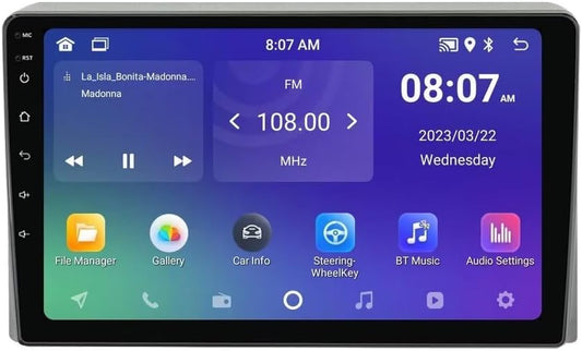 Toyota Hiace Android 13 Stéréo : Écran tactile IPS 2013-2018, CarPlay, Android Auto, GPS, WiFi 5G, FM, SWC, caméra AHD