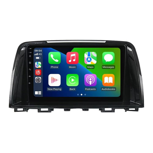 Mazda 6 III GL GJ 2012-2017 Mise à niveau  écran tactile IPS 9" avec GPS, 2 + 32 Go, Car-Play, Android Auto, SWC, vue arrière, kit de tableau de bord