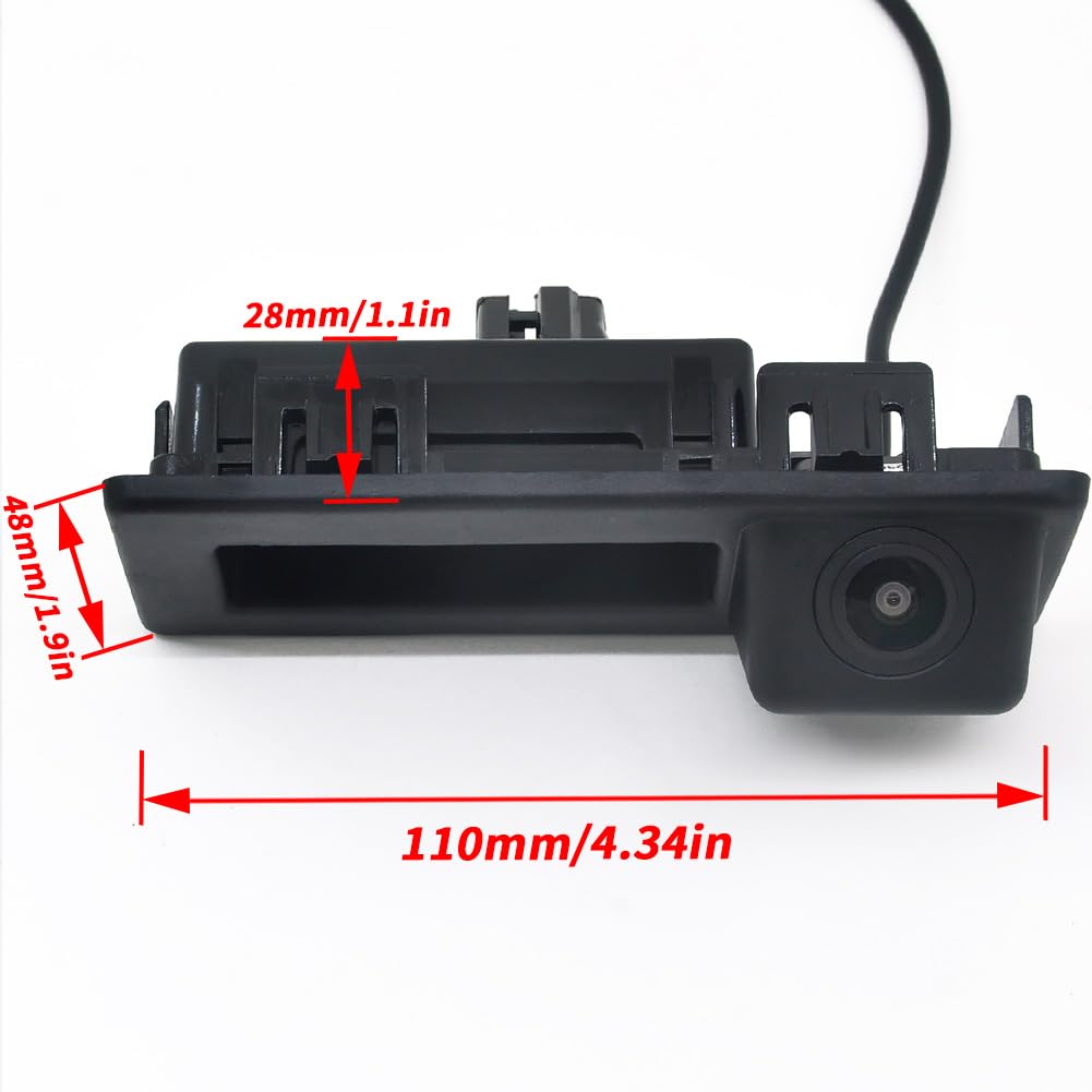 Caméra de Recul 1080P AHD 170° – Audi A3/A4/A4L, VW Tiguan/Touran/Touareg, Skoda Octavia/Rapid/Yeti