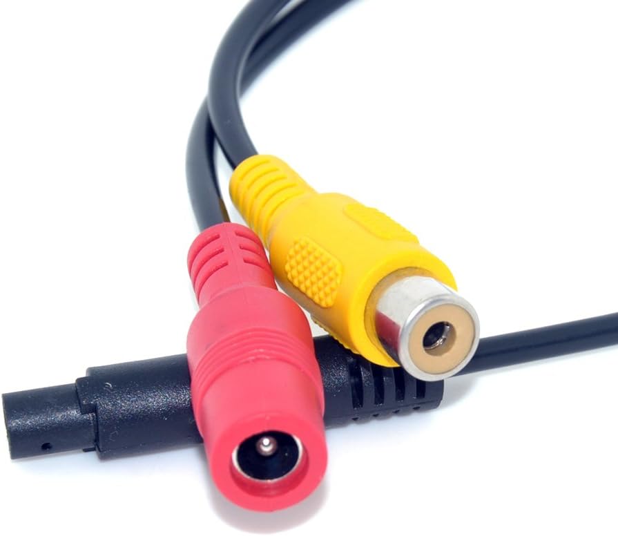 Adaptateur Auto 4 Broches Femelle vers RCA A/V – Câble Caméra de Recul