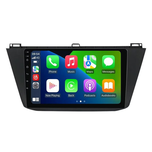 Autoradio Android 8 cœurs 2+32GB pour Volkswagen Tiguan 2017-2019, écran tactile IPS 10.1", Car-Play, Android Auto, GPS, SWC, DSP, caméra de recul intégrée.
