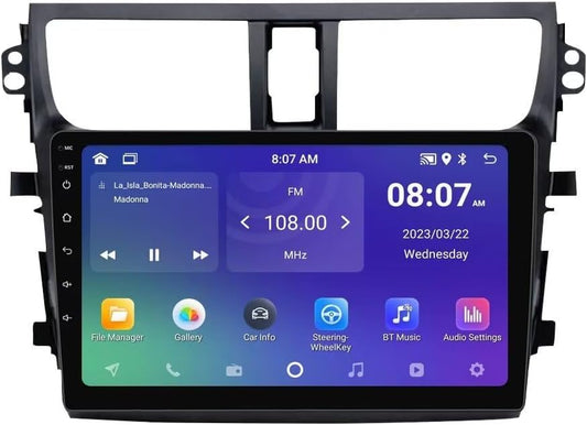 Suzuki Celerio 2015-2018 Android 13 Autoradio Écran tactile IPS , CarPlay, Android Auto, GPS, WiFi 5G, FM, SWC, caméra AHD