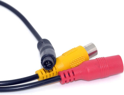 Adaptateur Auto 4 Broches Femelle vers RCA A/V – Câble Caméra de Recul