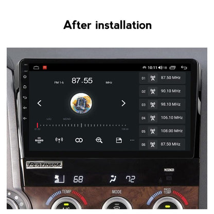 Autoradio Android 13 8 cœurs 4+32 Go pour Toyota Tundra 2007-2013 et Sequoia 2008-2019, écran tactile QLED 10,1", Carplay/Android Auto/DSP, compatible avec les systèmes JBL et non JBL