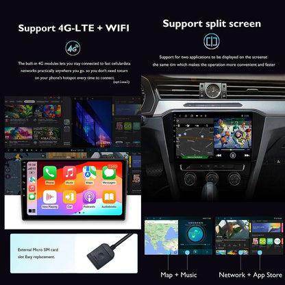 Poste Autoradio Android 13 Hyundai Tucson Ix35 2016+//4G-64G | Android 14 | Écran Tactile | CarPlay | Bluetooth | GPS