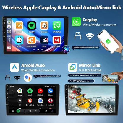 Poste Autoradio Android 13 -4G-64G -Audi A4 2002-2008 - Camera Hd 1080P | Android 14 | Écran Tactile | CarPlay | Bluetooth | GPS