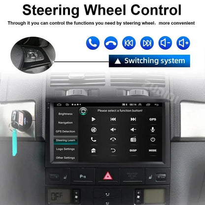 Poste Android13//4G-64//Vw Touareg 2002-2010 | Autoradio | Android 14 | Écran Tactile | CarPlay | Bluetooth | GPS