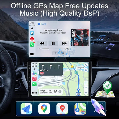 Poste Android 13//4G-64G Citroën C4, C-Triomphe, C-Quatre (2004-2009) | Autoradio | Android 14 | Écran Tactile | CarPlay | Bluetooth | GPS