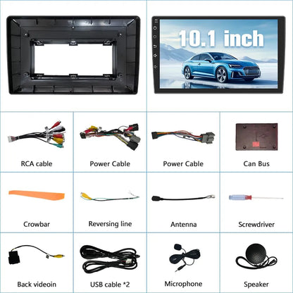 Autoradio Stéréo 2+64 Go pour Chevrolet Silverado 2007-2013, Tahoe, Equinox, GMC Sierra, Yukon - Android 13, CarPlay, Android Auto, Bluetooth, Navigation GPS