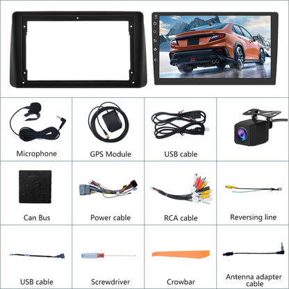 Autoradio stéréo écran tactile 9", Qualcomm 8 cœurs [4 + 64 Go] Android 13, compatible avec Dodge Grand Caravan 2008-2020 et Chrysler Town & Country 2011-2016, CarPlay et Android Auto