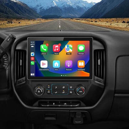 Autoradio stéréo 13,1", 4 Go de RAM, 64 Go de ROM, CarPlay et Android Auto pour Chevrolet Silverado/GMC Sierra 2014-2018